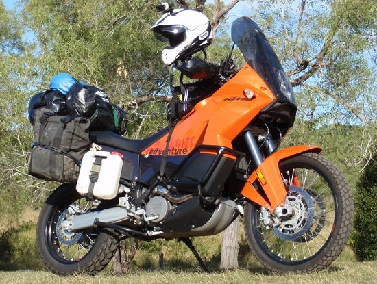 This page will contain our log on setting up the KTM 990 Adventures leading
